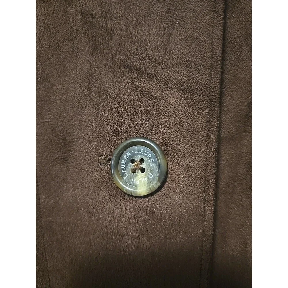 Brown Suede Women's Blazer - Picture 6 of 10